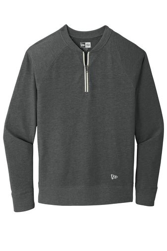SUEDED COTTON BLEND 1/4 ZIP