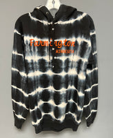 ALLOVER STRIPE TIE-DYE FLEECE