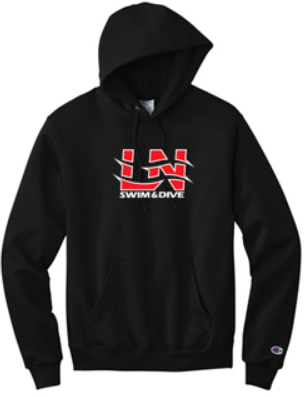 LN BOYS SWIM & DIVE CHAMPION POWERBLEND HOODED SWEATSHIRT