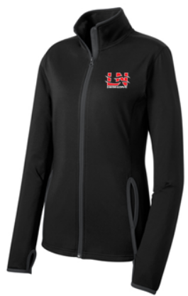 LN BOYS SWIM & DIVE LADIES SPORT-WICK STRETCH CONTRAST FULL ZIP JACKET