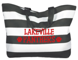 LN GIRLS SWIM & DIVE COTTON CANVAS TOTE BAG