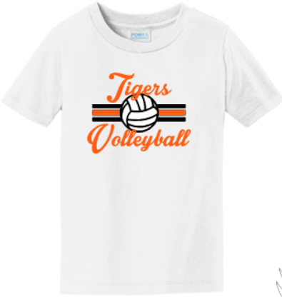 FARMINGTON VOLLEYBALL CLUB YOUTH WHITE 50/50 COTTON/POLY TEE