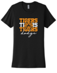 DODGE MIDDLE SCHOOL NEXT LEVEL WOMEN'S COTTON T-SHIRT