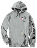 JR CATTLE CARHARTT MIDWEIGHT HOODED LOGO SWEATSHIRT