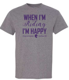 EMPYREAN STABLES "WHEN I'M RIDING" YOUTH & ADULT SOFTSTYLE T-SHIRT