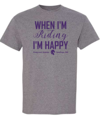 EMPYREAN STABLES "WHEN I'M RIDING" YOUTH & ADULT SOFTSTYLE T-SHIRT