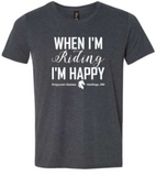 EMPYREAN STABLES "WHEN I'M RIDING" YOUTH & ADULT SOFTSTYLE T-SHIRT