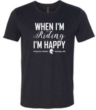 EMPYREAN STABLES "WHEN I'M RIDING" YOUTH & ADULT SOFTSTYLE T-SHIRT