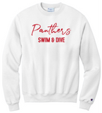 LN GIRLS SWIM & DIVE CHAMPION POWERBLEND CREW - PUFF DESIGN