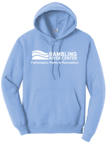 RAMBLING RIVER CENTER HOODED SWEATSHIRT