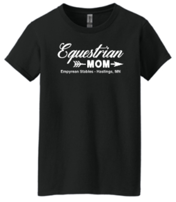 EMPYREAN STABLES "EQUESTRIAN MOM" LADIES T-SHIRT