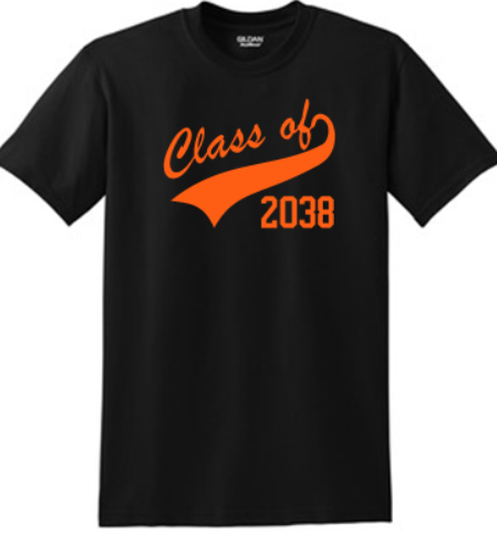 GROW WITH ME CLASS OF 2038 50/50 COTTON/POLY TEE