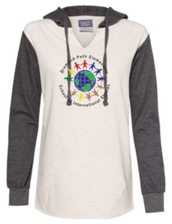 DIAMOND PATH WOMEN'S FRENCH TERRY HOODED PULLOVER