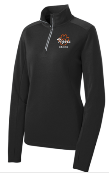 FTDTLADIES SPORT-WIK TEXTURED 1/4 ZIP