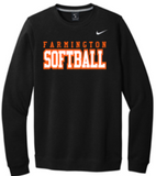 FHS SOFTBALL EMBROIDERED NIKE CLUB CREWNECK