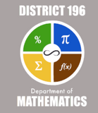 DISTRICT 196 MATHEMATICS LONG SLEEVE CORE COTTON TEE (8 COLORS)