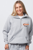 FHS GIRL'S TENNIS LADIES BOXY 1/2 ZIP FLEECE