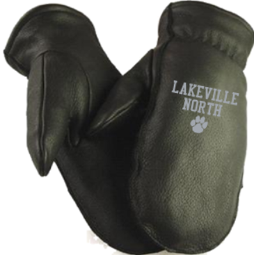 LN GIRLS SWIM & DIVE BLACK POLAR MITTS