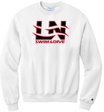 LN BOYS SWIM & DIVE CHAMPION POWERBLEND CREWNECK SWEATSHIRT