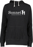 SONNET LADIES LONG SLEEVE FUNNEL NECK HOODED TEE