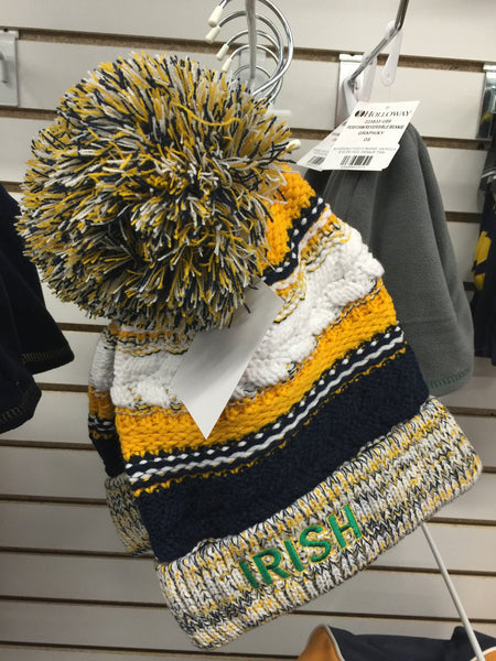 POM KNIT BEANIE