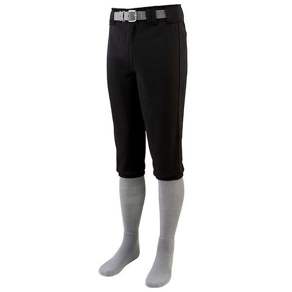 KNEE LENGTH BASEBALL SOFTBALL PANT BLACK