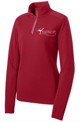 BMV FIGURE SKATING CLUB LADIES SPORT-WIK TEXTURED 1/4 ZIP