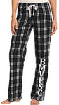 BMV FIGURE SKATING CLUB WOMEN'S FLANNEL PLAID PANT