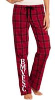 BMV FIGURE SKATING CLUB WOMEN'S FLANNEL PLAID PANT