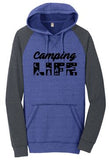 CAMPING LIFE FLEECE RAGLAN HOODIE