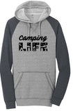 CAMPING LIFE FLEECE RAGLAN HOODIE