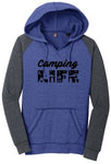 CAMPING LIFE WOMEN'S FLEECE RAGLAN HOODIE