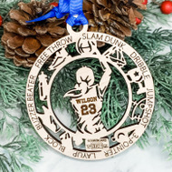 FHS GIRLS BASKETBALL CUSTOM HOLIDAY ORNAMENT