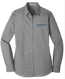 CITY LADIES LONG SLEEVE CAREFREE POPLIN SHIRT