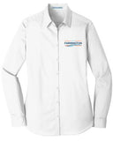 CITY LADIES LONG SLEEVE CAREFREE POPLIN SHIRT