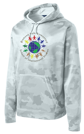 DIAMOND PATH CAMOHEX FLEECE HOODED PULLOVER