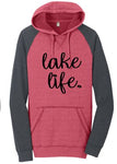 LAKE LIFE FLEECE RAGLAN HOODIE