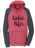 LAKE LIFE FLEECE RAGLAN HOODIE