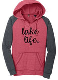 LAKE LIFE WOMEN'S FLEECE RAGLAN HOODIE