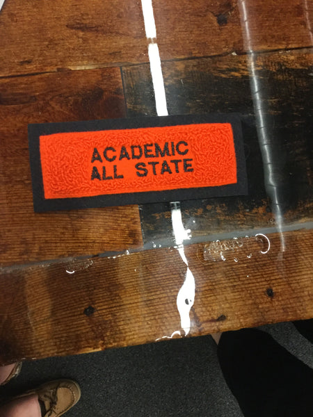 CHENILLE ACADEMIC ALL STATE BAR