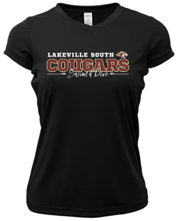 LS SWIM & DIVE LADIES XTREME-TEK V-NECK TEE