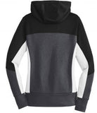 LADIES TECH FLEECE COLORBLOCK FULL ZIP HOODED JACKET