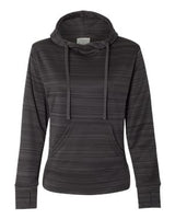 WOMEN'S ODYSSEY STRIPED PERFORMANCE FLEECE LAPOVER HOODED SWEATSHIRT