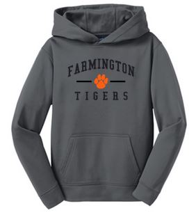 YOUTH SPORT-WICK FLEECE HOODED PULLOVER