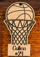 FHS GIRLS BASKETBALL CUSTOM HOLIDAY ORNAMENT