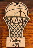 FHS GIRLS BASKETBALL CUSTOM HOLIDAY ORNAMENT