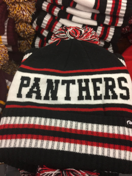 KNIT LAKEVILLE PANTHER POM HAT