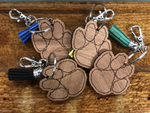 WOOD PAW KEY CHAIN